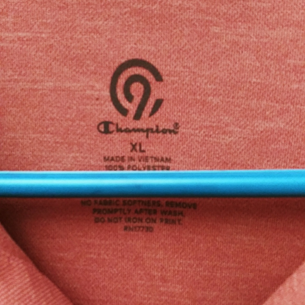 Mens pink polo shirt